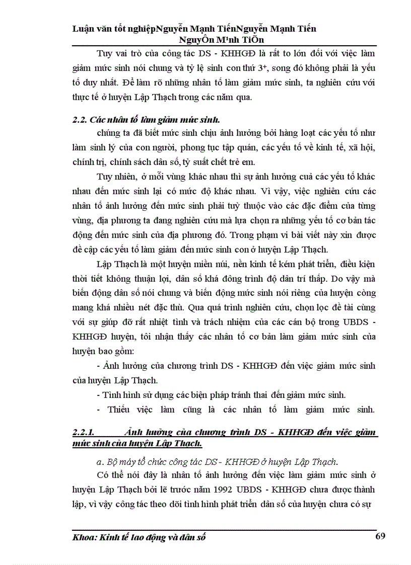 image for page Phân tích biến động dân số, lao động và việc làm ở huyện Lập Thạch trong giai đoạn hiện nay