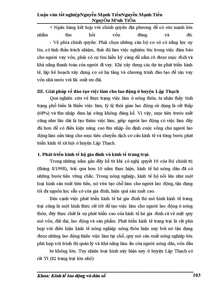 image for page Phân tích biến động dân số, lao động và việc làm ở huyện Lập Thạch trong giai đoạn hiện nay