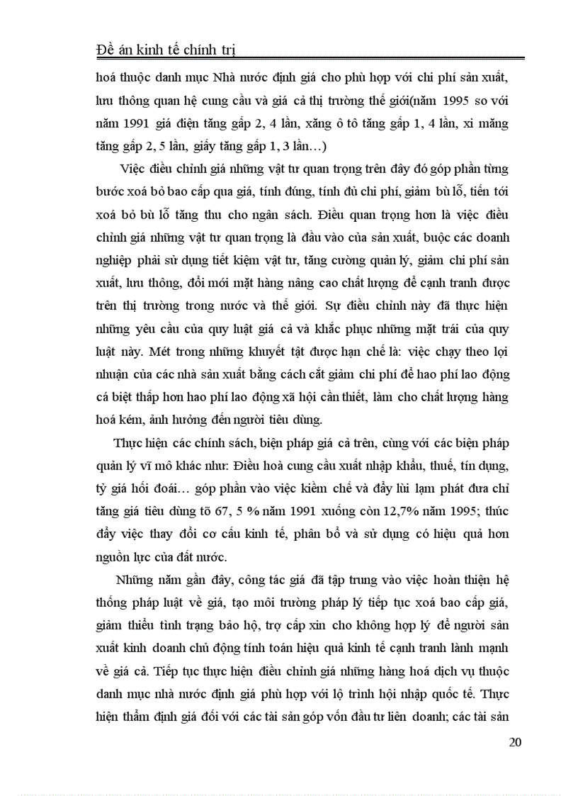 image for page Lý luận giá cả của Mác và sự vận dụng vào Việt Nam hiện nay