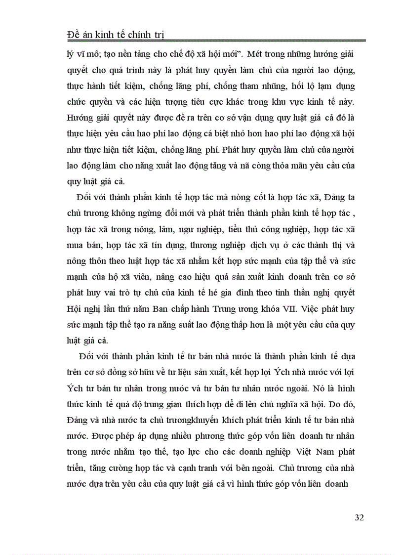 image for page Lý luận giá cả của Mác và sự vận dụng vào Việt Nam hiện nay