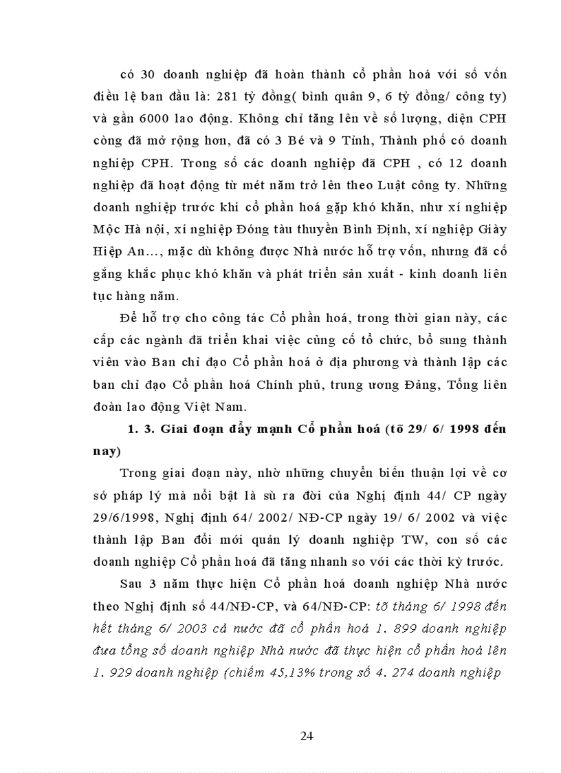 image for page Vấn đề Cổ phần hoá doanh nghiệp Nhà nước - thực trạng và giải pháp
