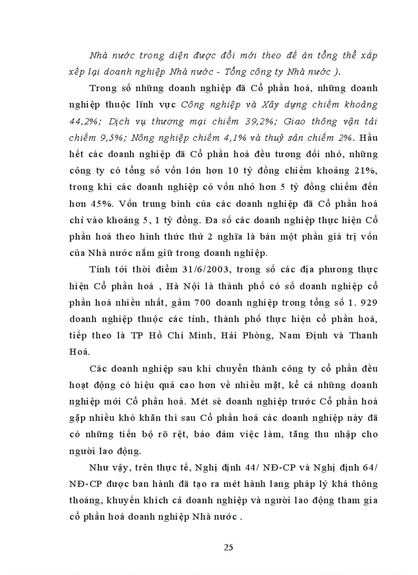 image for page Vấn đề Cổ phần hoá doanh nghiệp Nhà nước - thực trạng và giải pháp