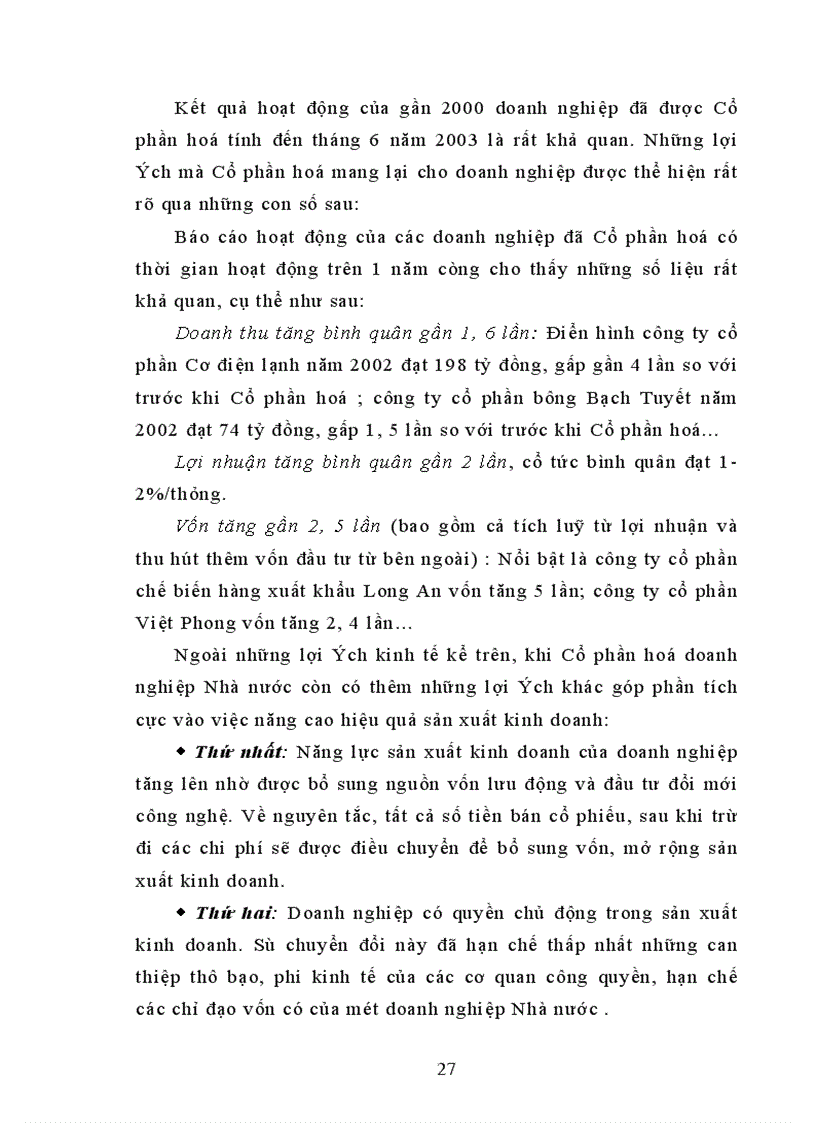 image for page Vấn đề Cổ phần hoá doanh nghiệp Nhà nước - thực trạng và giải pháp