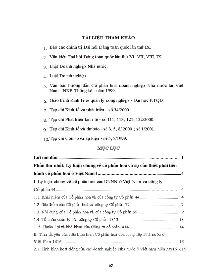 image for page Vấn đề Cổ phần hoá doanh nghiệp Nhà nước - thực trạng và giải pháp