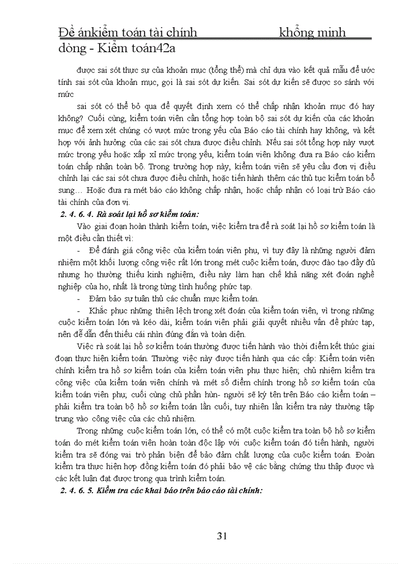 image for page Đề án kiểm toán tài chính