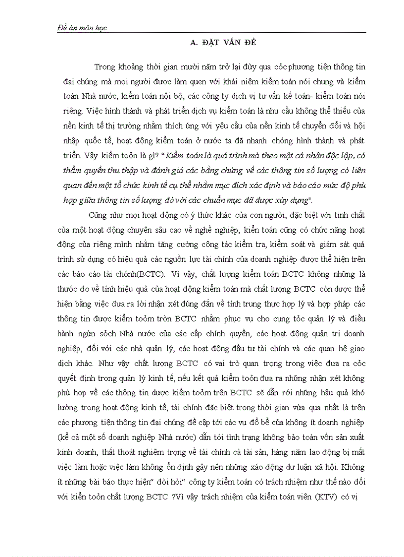 image for page Đề án môn học kiểm toán