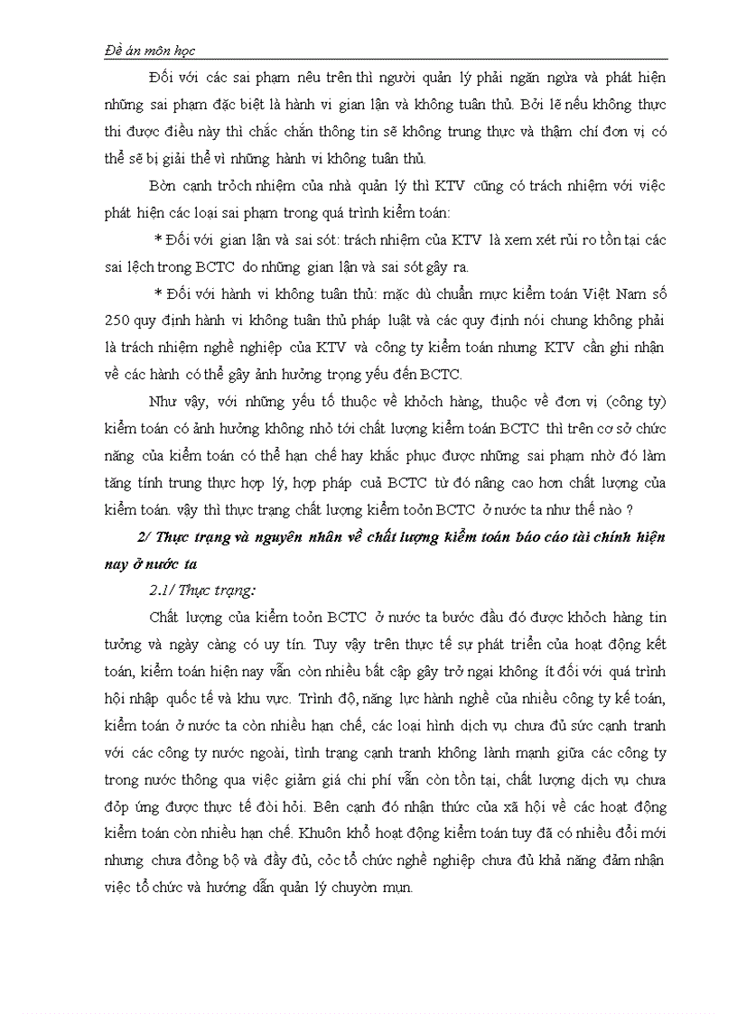 image for page Đề án môn học kiểm toán