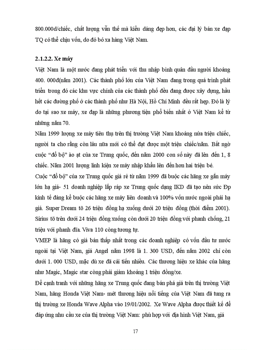 image for page Thực trạng bán phá giá hàng hoá ở Việt Nam