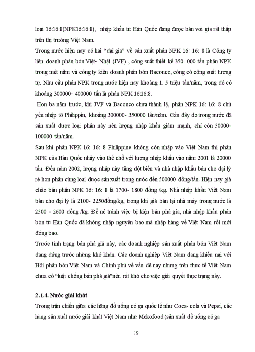 image for page Thực trạng bán phá giá hàng hoá ở Việt Nam