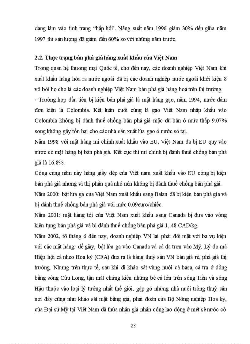 image for page Thực trạng bán phá giá hàng hoá ở Việt Nam