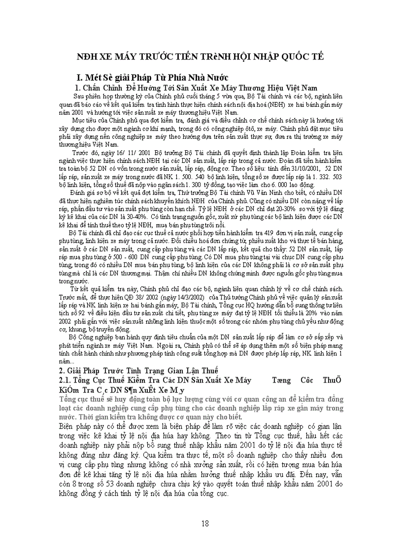 image for page Thực Trạng và giải pháp Của Chương Trình Nội địa hóa