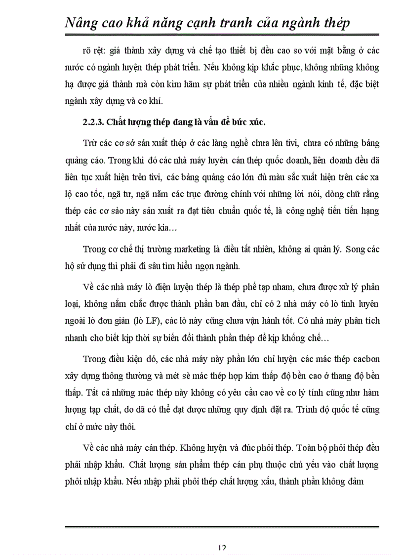 image for page Nâng cao khả năng cạnh tranh của các doanh nghiệp thép Việt Nam.