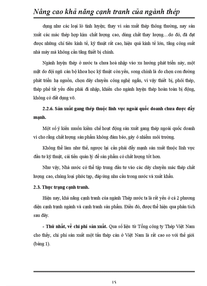 image for page Nâng cao khả năng cạnh tranh của các doanh nghiệp thép Việt Nam.