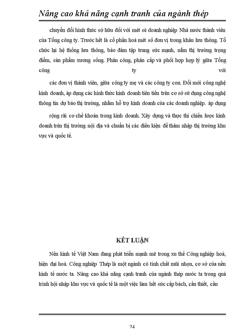 image for page Nâng cao khả năng cạnh tranh của các doanh nghiệp thép Việt Nam.