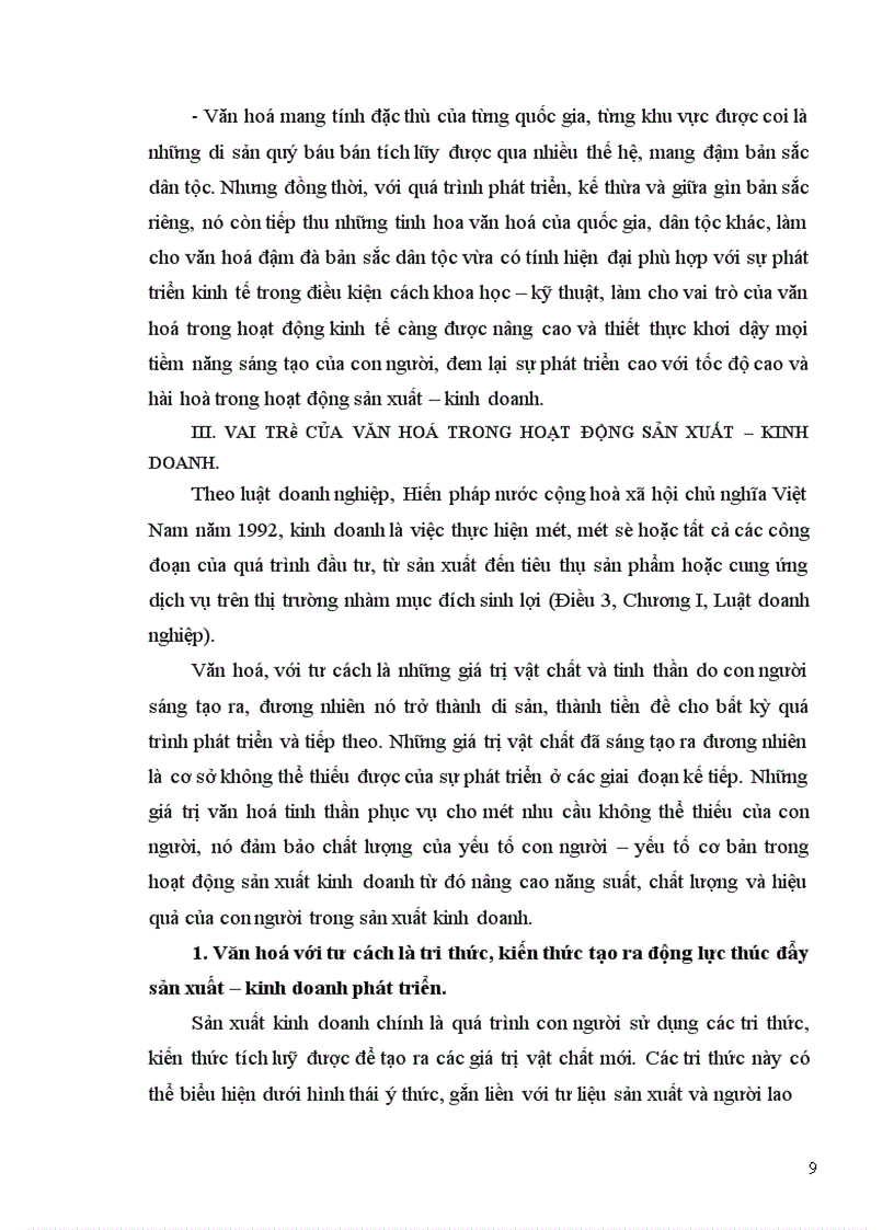 image for page Một số giải pháp chủ yếu để đưa văn hoá vào trong hoạt động sản xuất kinh doanh ở nước ta