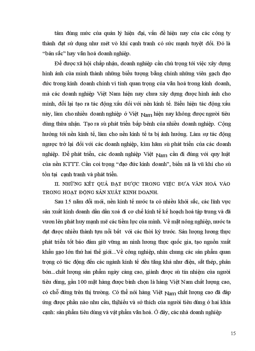 image for page Một số giải pháp chủ yếu để đưa văn hoá vào trong hoạt động sản xuất kinh doanh ở nước ta