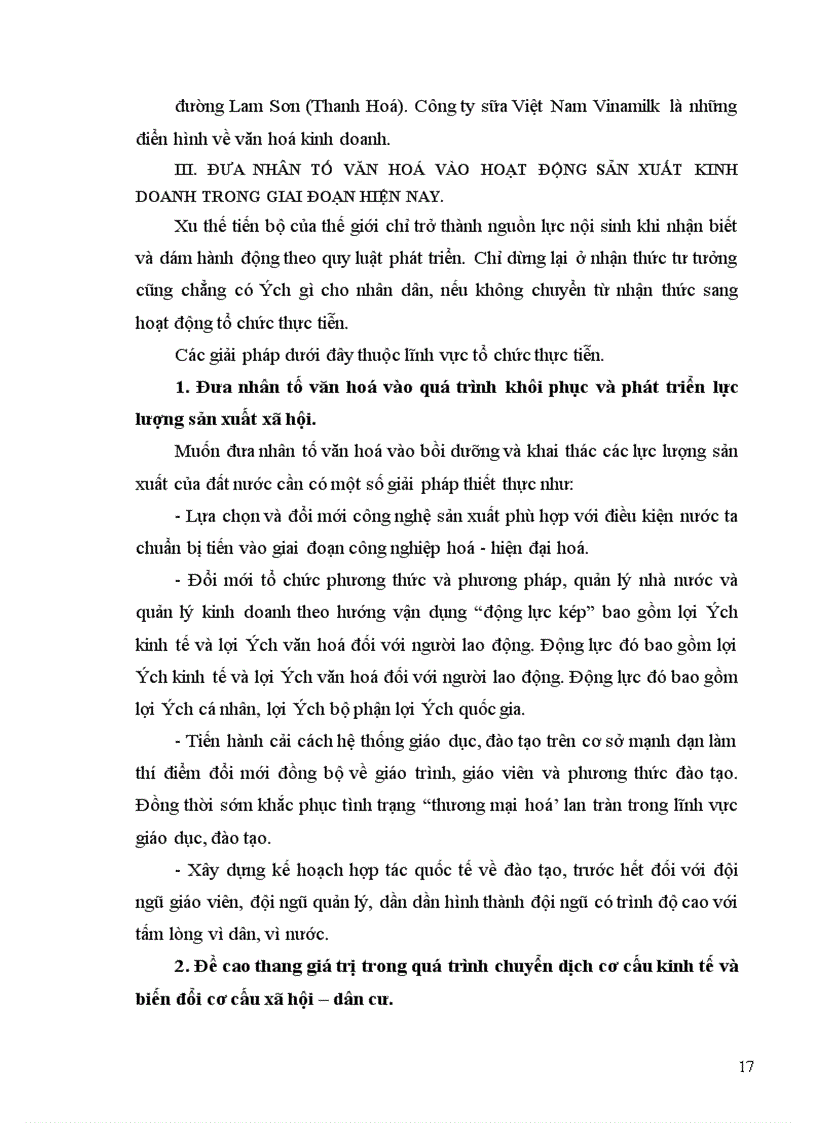 image for page Một số giải pháp chủ yếu để đưa văn hoá vào trong hoạt động sản xuất kinh doanh ở nước ta