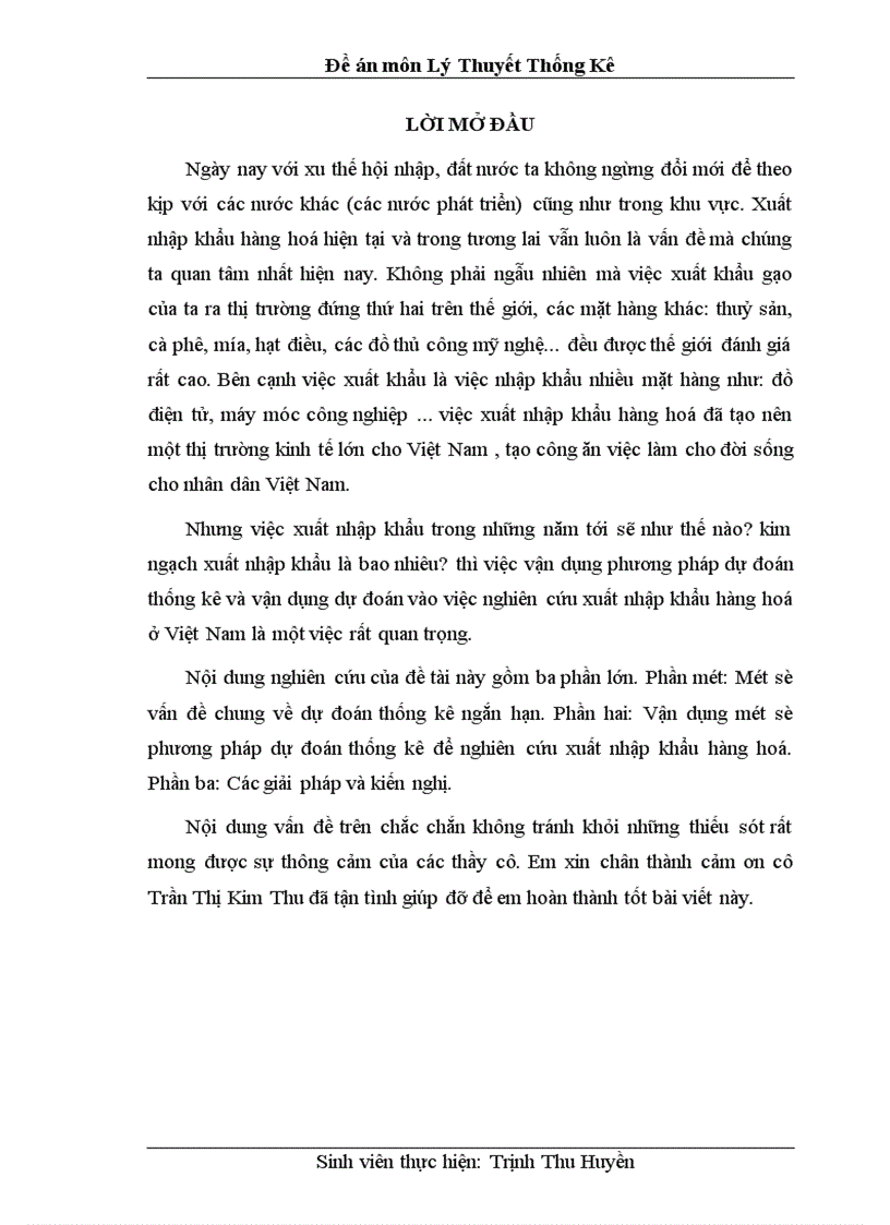 image for page Dự đoán thống kê ngắn hạn