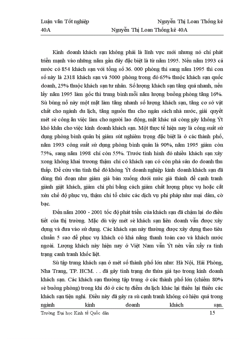 image for page Nghiên cứu thống kê hoạt động tài chính của Khách sạn Dân chủ