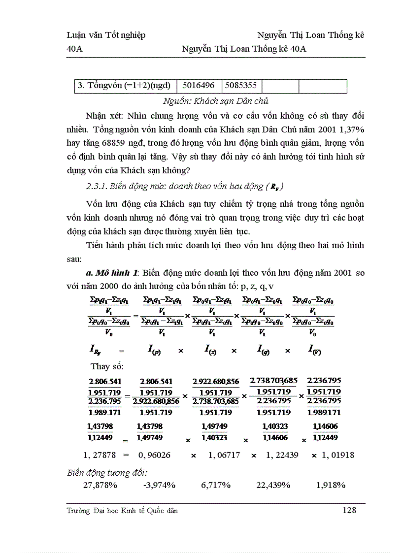 image for page Nghiên cứu thống kê hoạt động tài chính của Khách sạn Dân chủ
