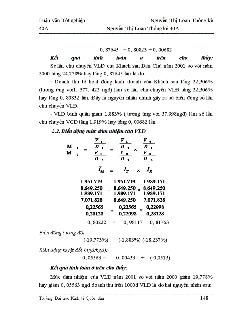 image for page Nghiên cứu thống kê hoạt động tài chính của Khách sạn Dân chủ