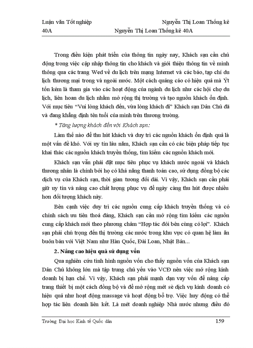 image for page Nghiên cứu thống kê hoạt động tài chính của Khách sạn Dân chủ