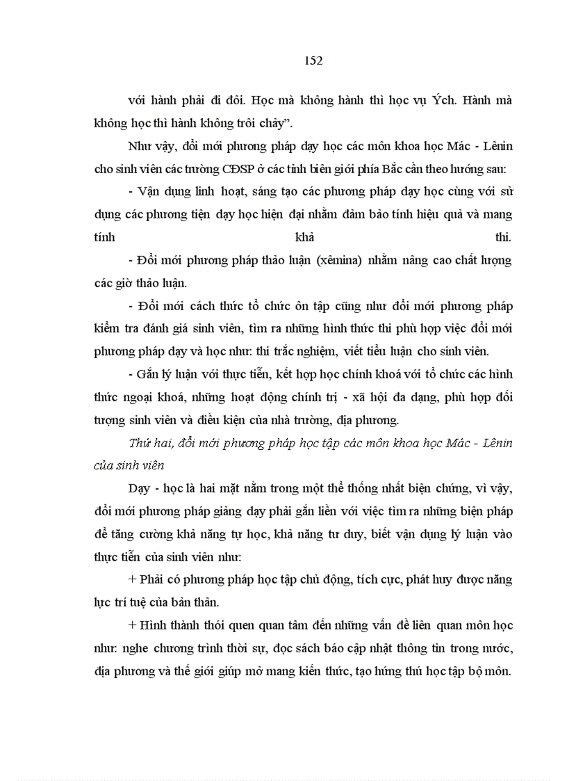 image for page Vấn đề giáo dục lý luận Mác - Lênin cho sinh viên các trường cao đẳng sư phạm ở các tỉnh biên giới phía Bắc Việt Nam hiện nay