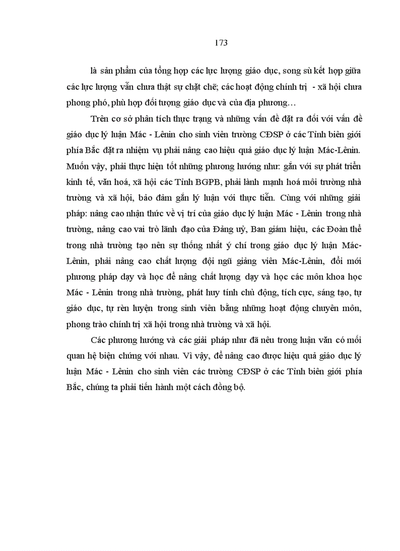 image for page Vấn đề giáo dục lý luận Mác - Lênin cho sinh viên các trường cao đẳng sư phạm ở các tỉnh biên giới phía Bắc Việt Nam hiện nay