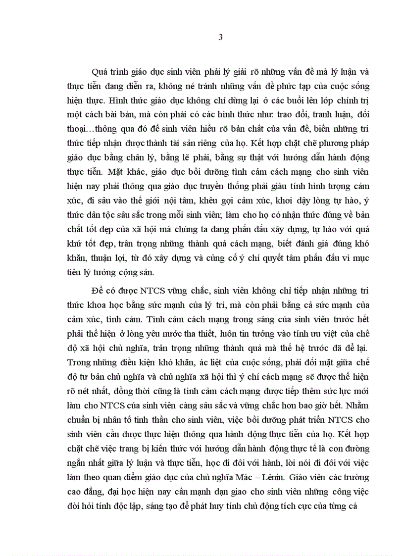 image for page Bồi dưỡng niềm tin cộng sản cho sinh viên ở các trường cao đẳng, đại học hiện nay