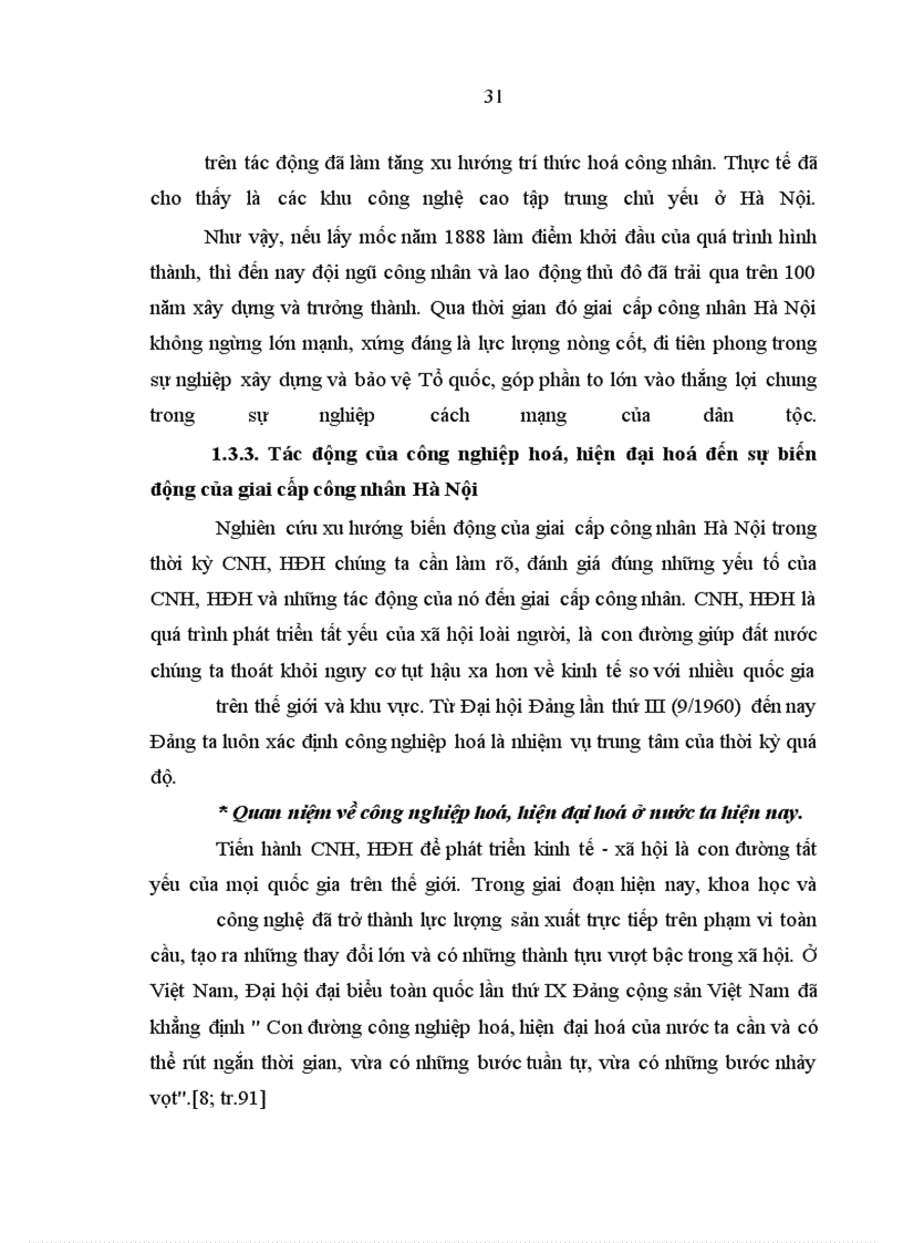 image for page Xu hướng biến động của giai cấp công nhân thành phố Hà Nội thời kỳ hiện nay dưới tác động của công nghiệp hoá, hiện đại hoá