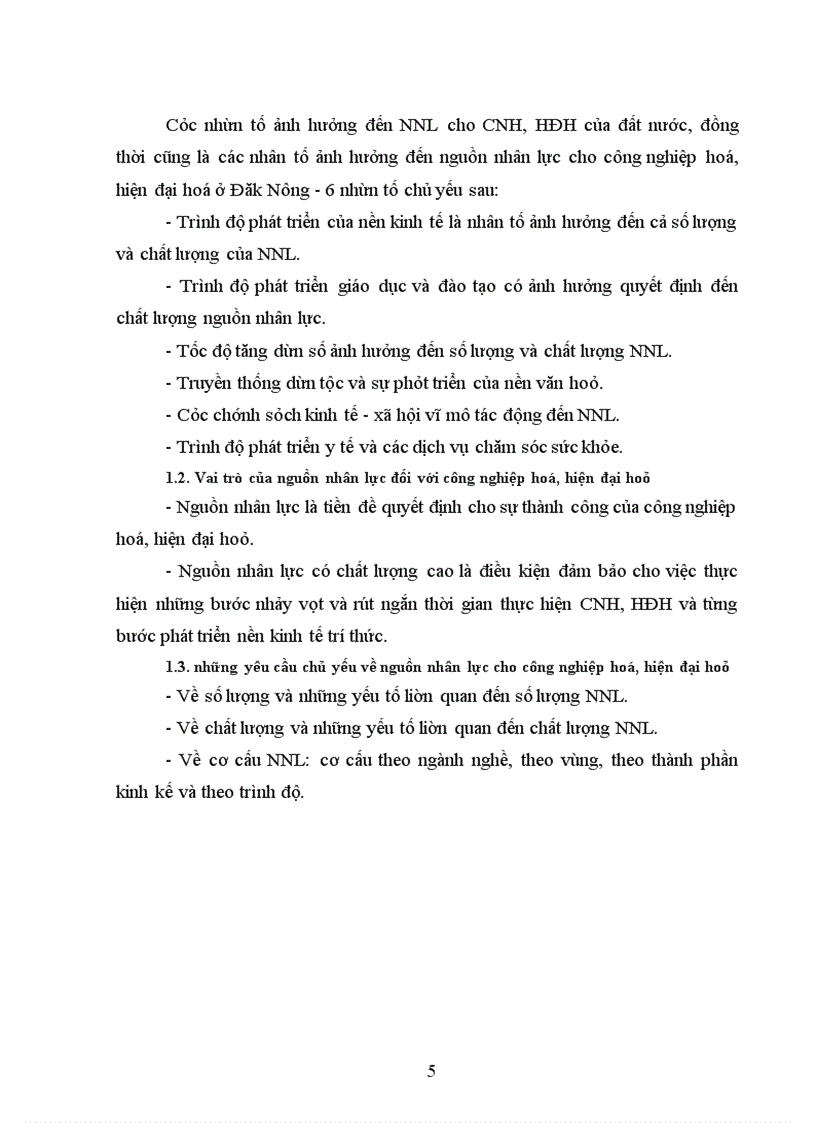 image for page Nguồn nhân lực cho CNH, HĐH ở tỉnh Đăk Nông