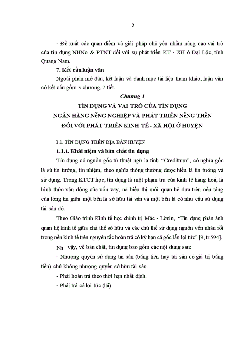 image for page Tín dụng của Ngân hàng Nông nghiệp và phát triển nông thôn đối với phát triển kinh tế - xã hội ở Đại Lộc, Quảng Nam