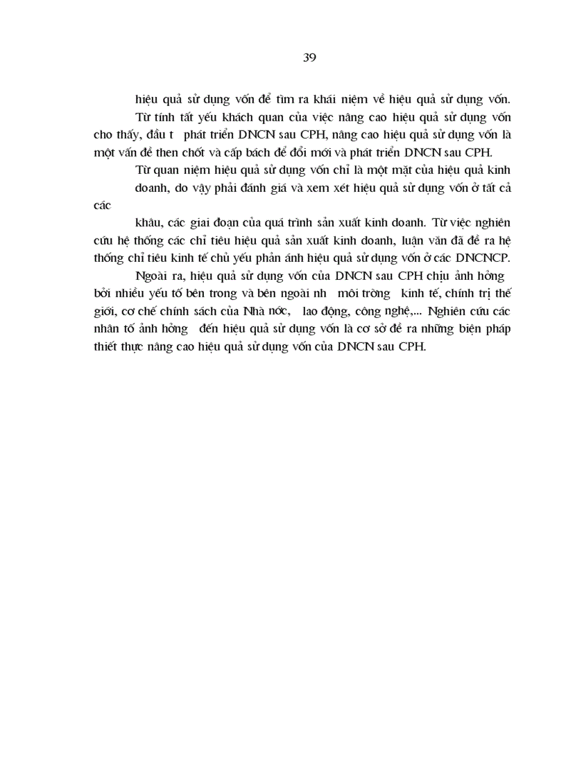 image for page Hiệu quả sử dụng vốn ở các doanh nghiệp công nghiệp sau cổ phần hóa của Đà Nẵng