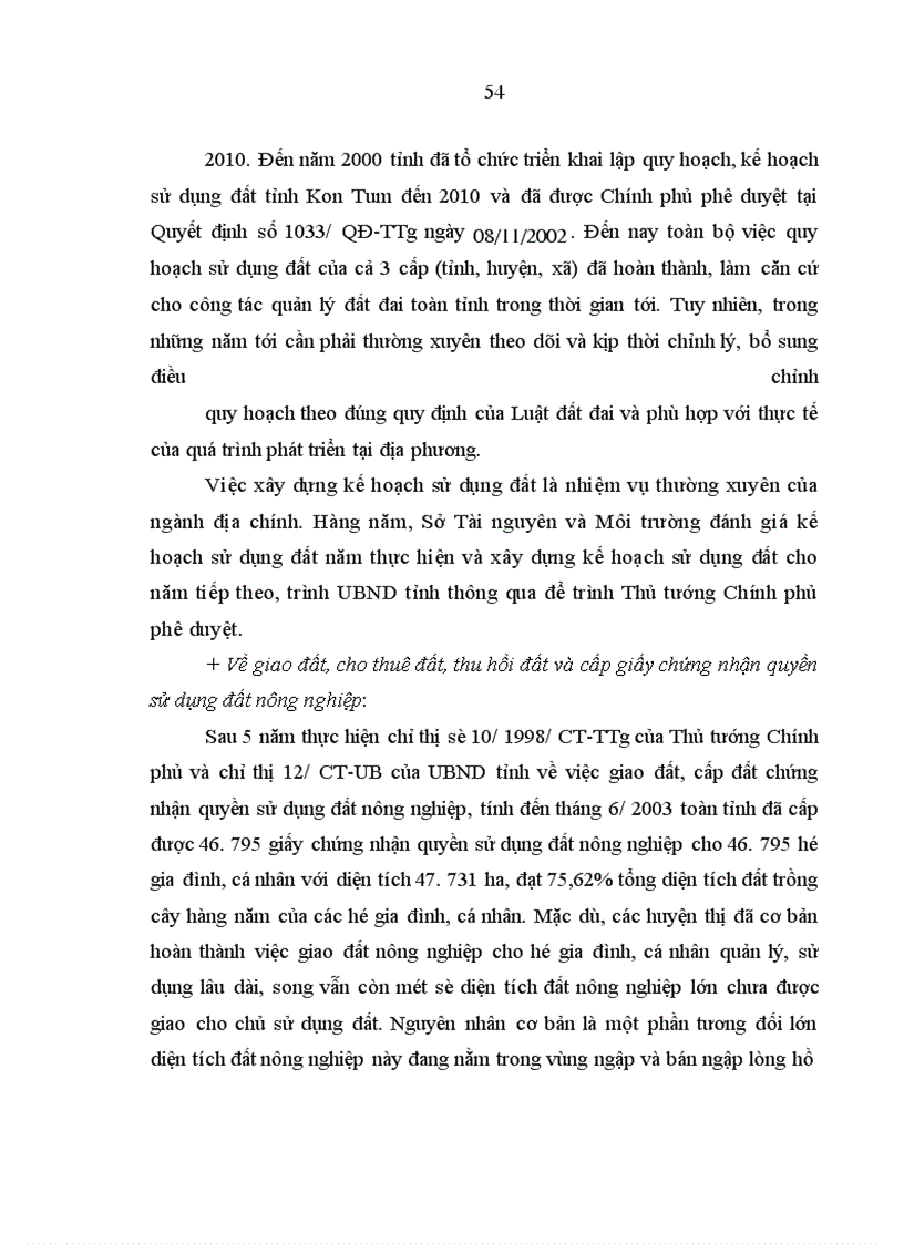 image for page Quy hoạch, sử dụng đất nông nghiệp để phát triển cây công nghiệp ở tỉnh Kon Tum