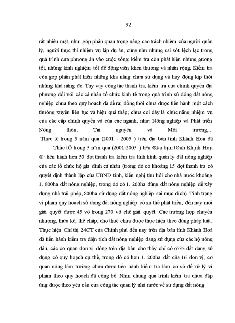 image for page Hoàn thiện quản lý nhà nước về quy hoạch sử dụng đất nông nghiệp trên địa bàn tỉnh Khánh Hoà