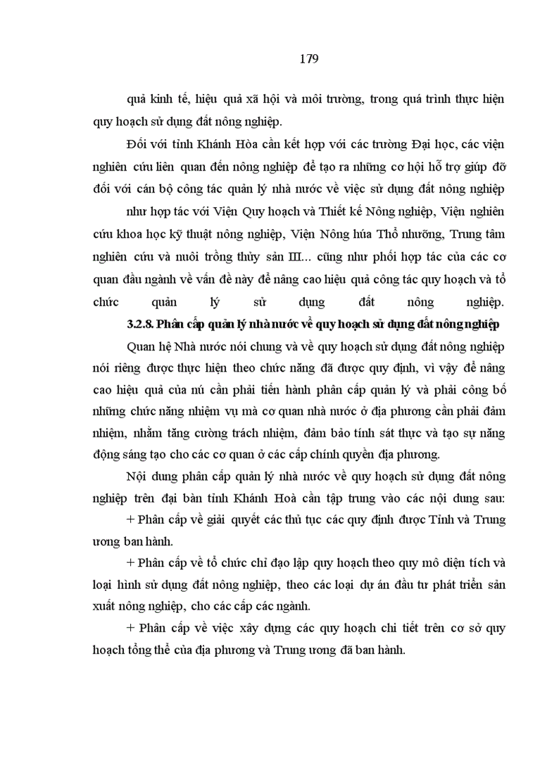 image for page Hoàn thiện quản lý nhà nước về quy hoạch sử dụng đất nông nghiệp trên địa bàn tỉnh Khánh Hoà