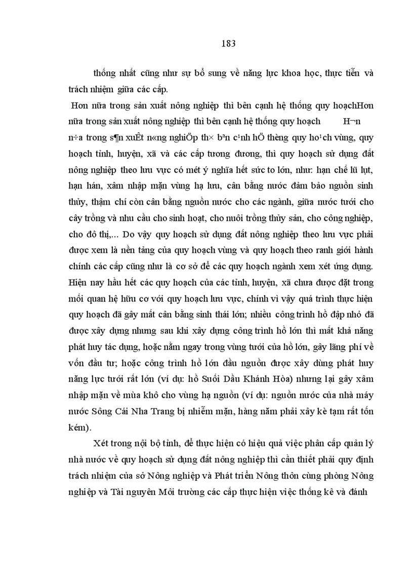 image for page Hoàn thiện quản lý nhà nước về quy hoạch sử dụng đất nông nghiệp trên địa bàn tỉnh Khánh Hoà