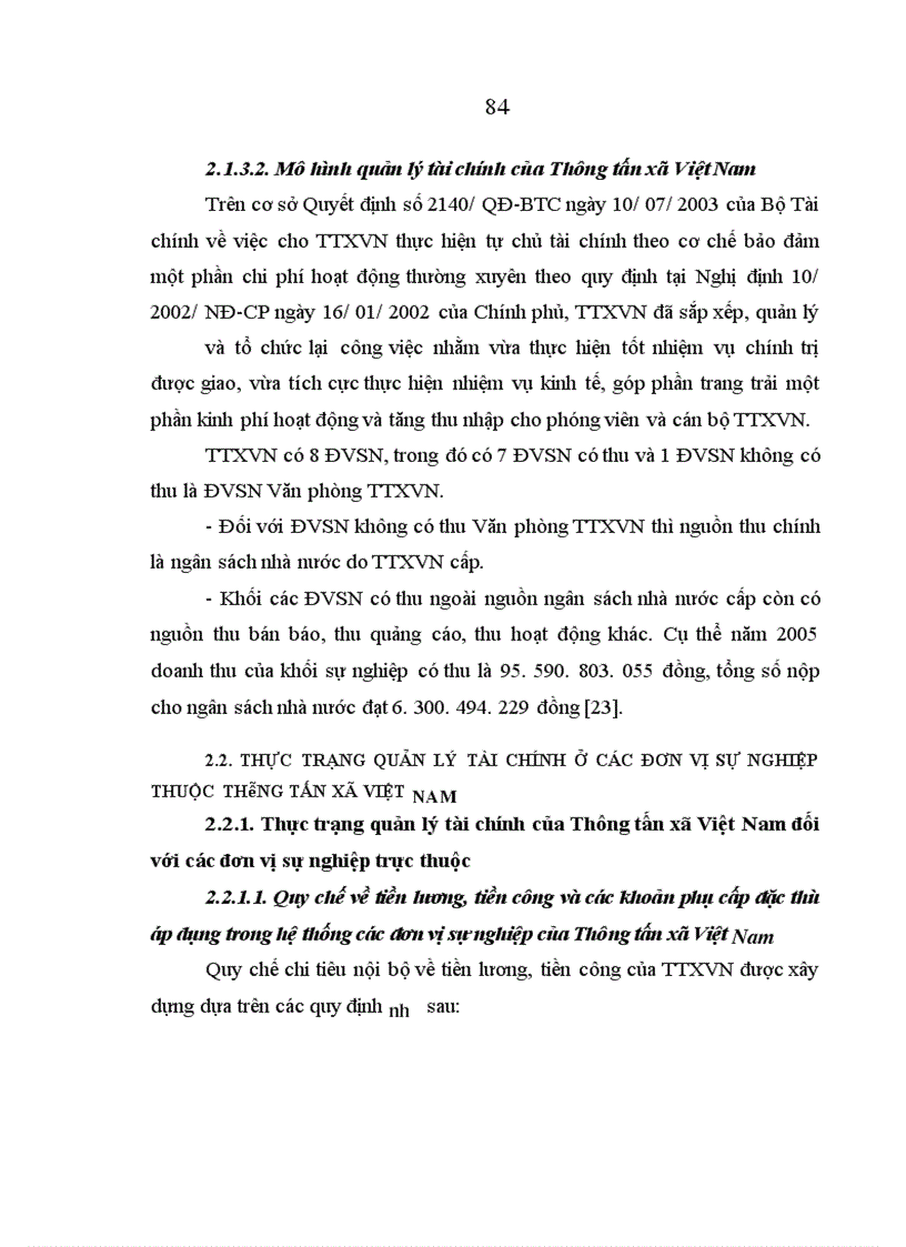 image for page Đổi mới quản lý tài chính ở các đơn vị sự nghiệp thuộc Thông tấn xã Việt Nam