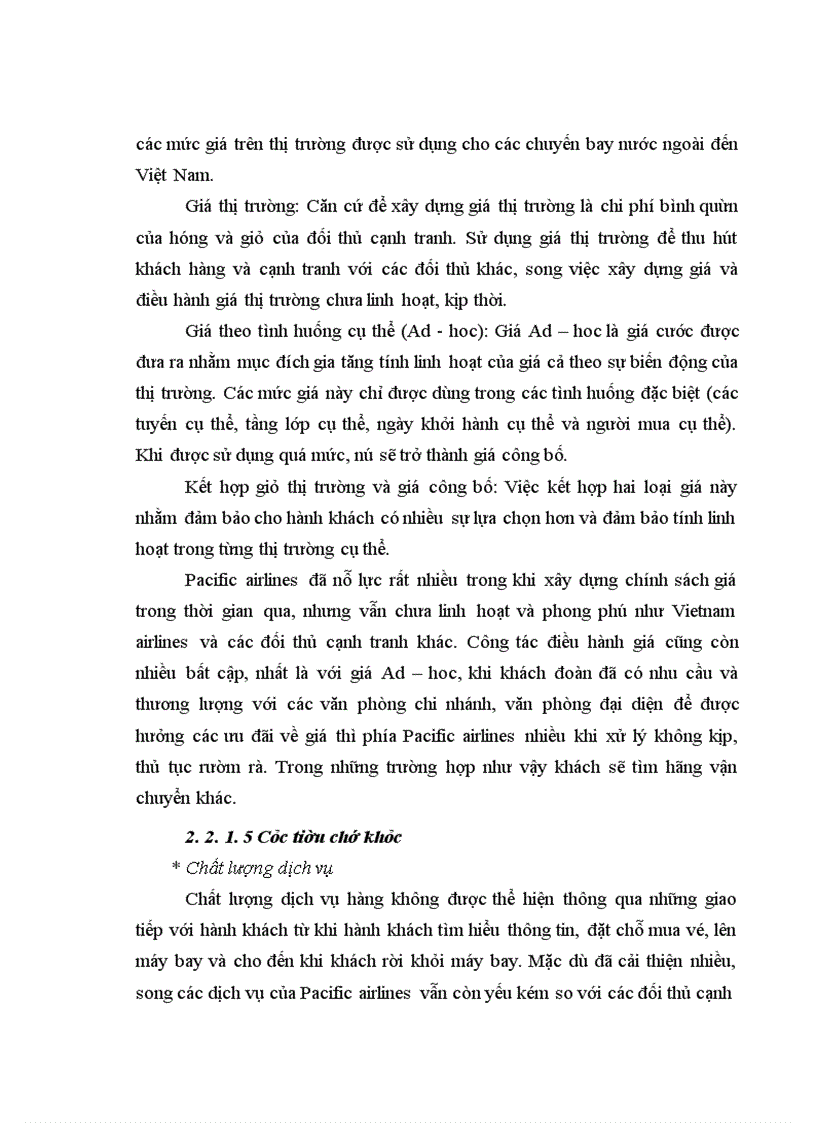 image for page Nâng cao sức cạnh tranh của Pacific airlines trong vận tải hàng không