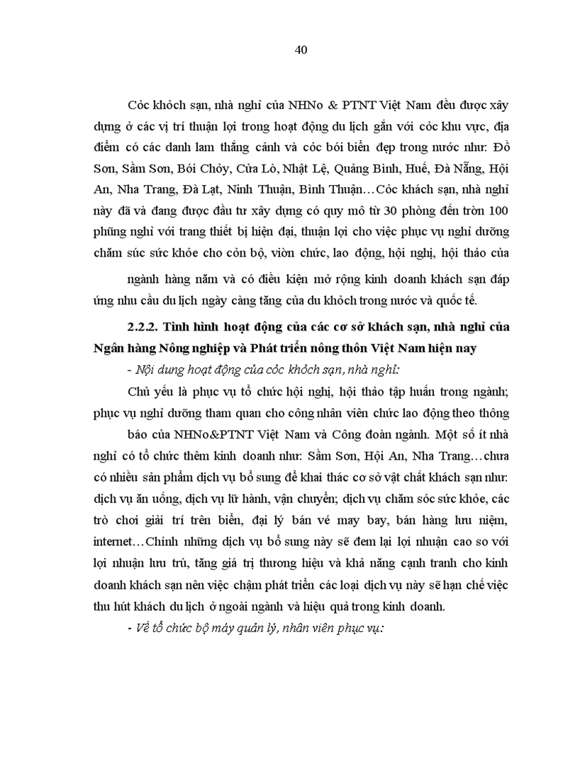 image for page Dịch vụ khách sạn trong hoạt động của ngân hàng nông nghiệp và phát triển nông thôn Việt Nam