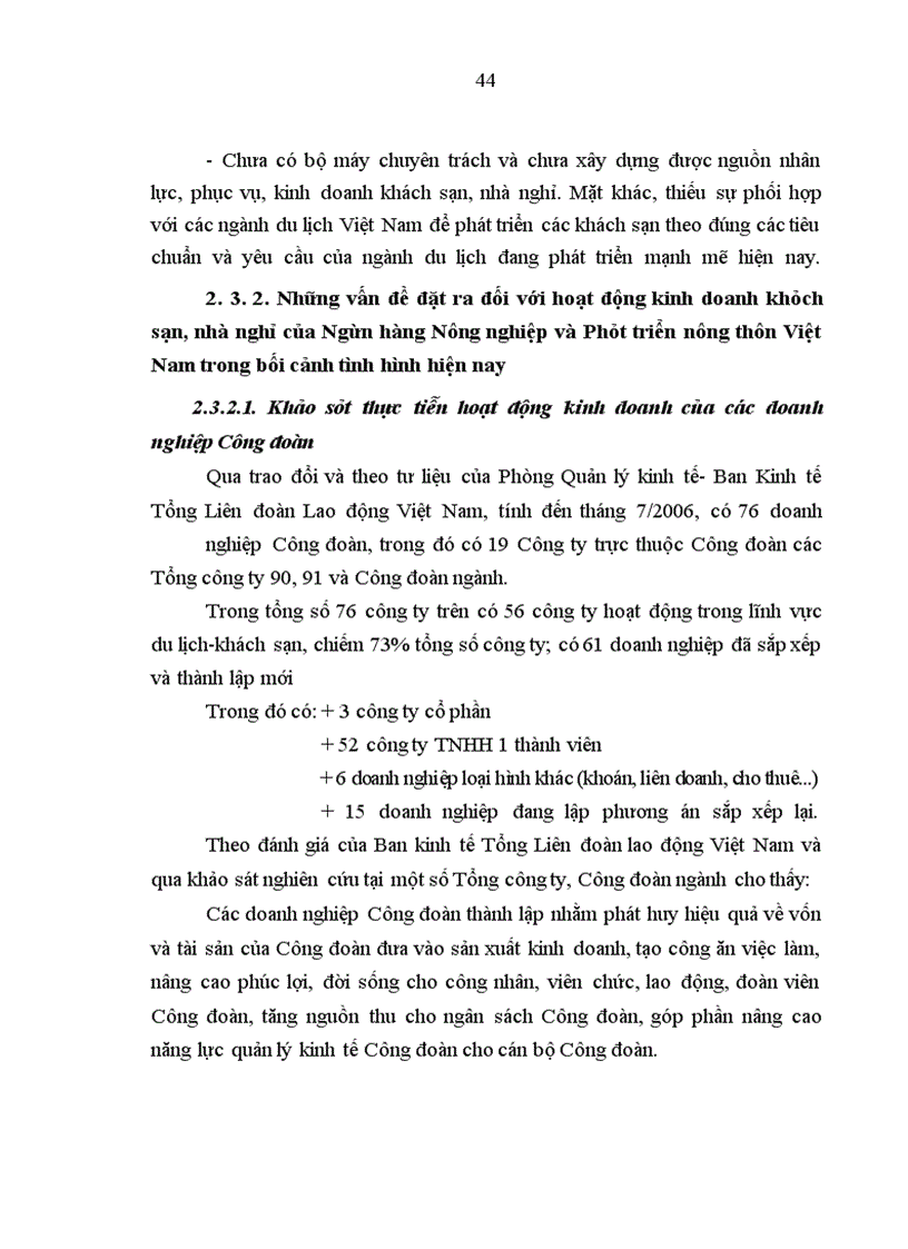 image for page Dịch vụ khách sạn trong hoạt động của ngân hàng nông nghiệp và phát triển nông thôn Việt Nam