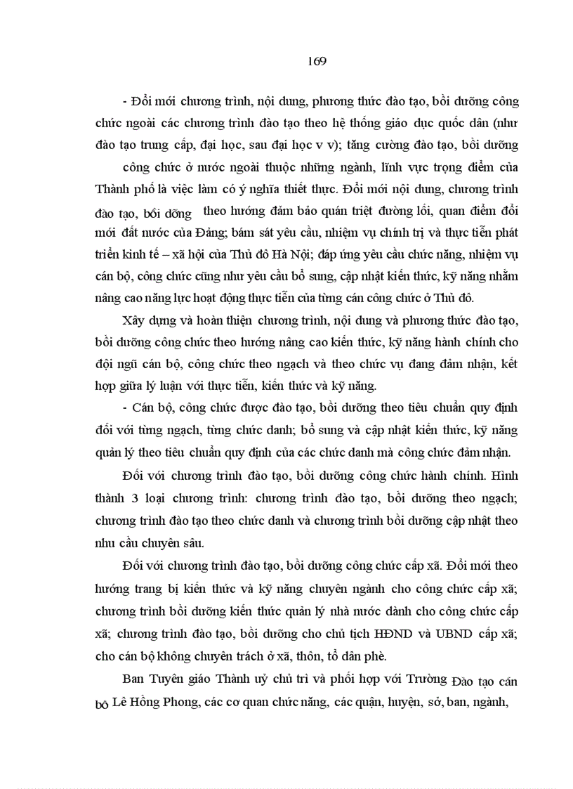 image for page Đào tạo, bồi dưỡng công chức trong nền kinh tế thị trường ở nước ta (qua thực tiễn ở thành phố Hà Nội)