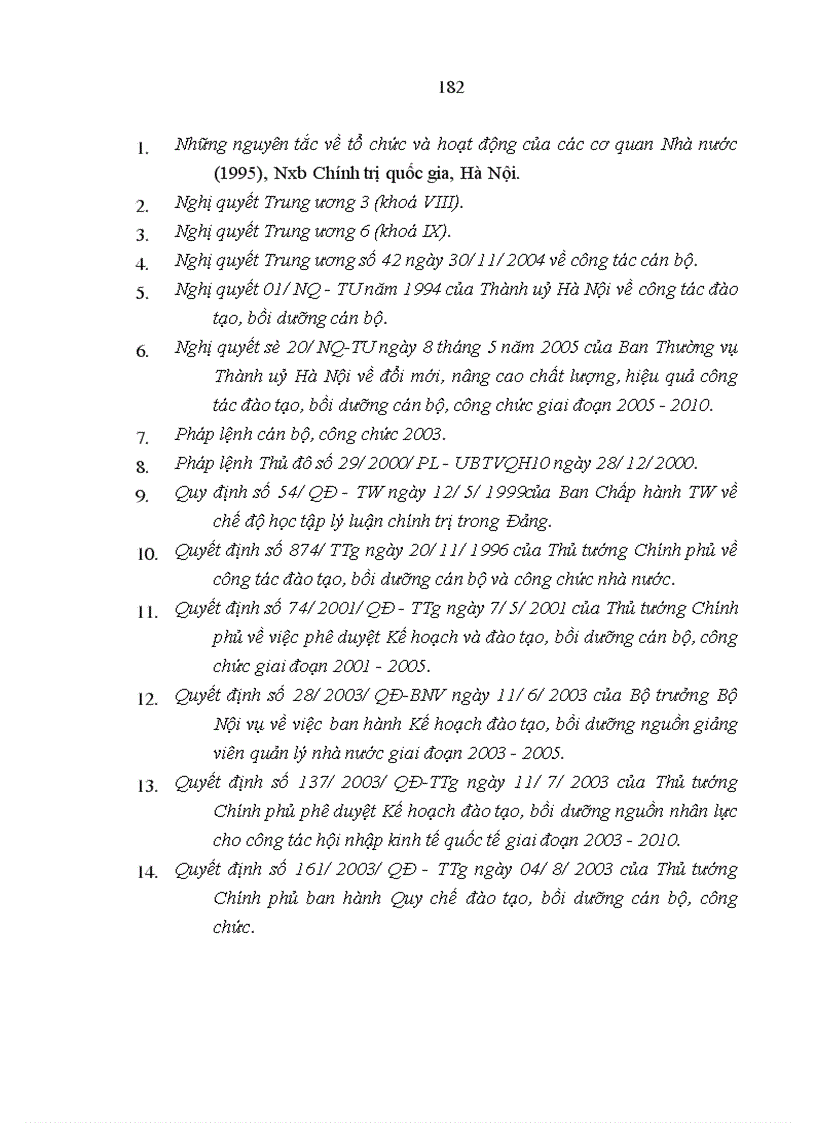 image for page Đào tạo, bồi dưỡng công chức trong nền kinh tế thị trường ở nước ta (qua thực tiễn ở thành phố Hà Nội)