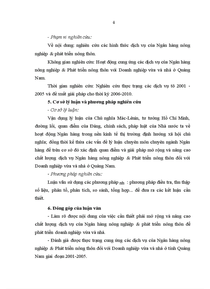 image for page Mở rộng và nâng cao chất lượng dịch vụ ngân hàng nông nghiệp và phát triển nông thôn đối với Doanh nghiệp vừa và nhỏ ở tỉnh Quảng Nam