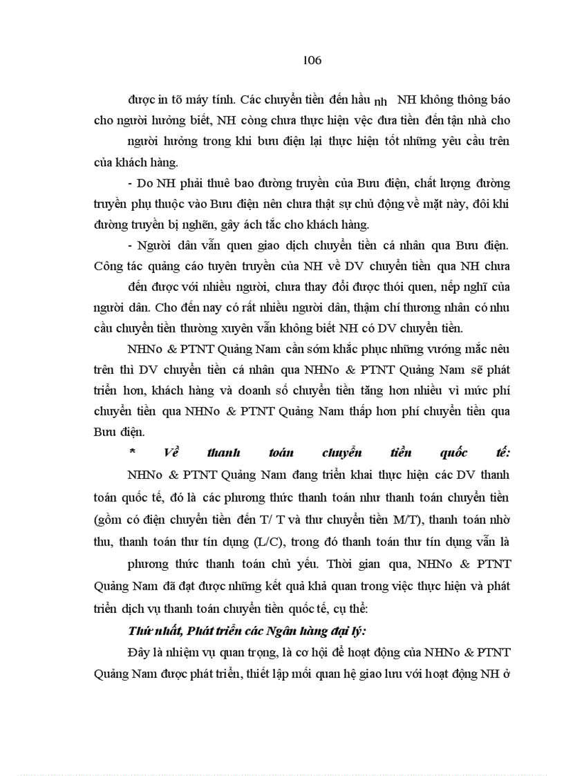 image for page Mở rộng và nâng cao chất lượng dịch vụ ngân hàng nông nghiệp và phát triển nông thôn đối với Doanh nghiệp vừa và nhỏ ở tỉnh Quảng Nam