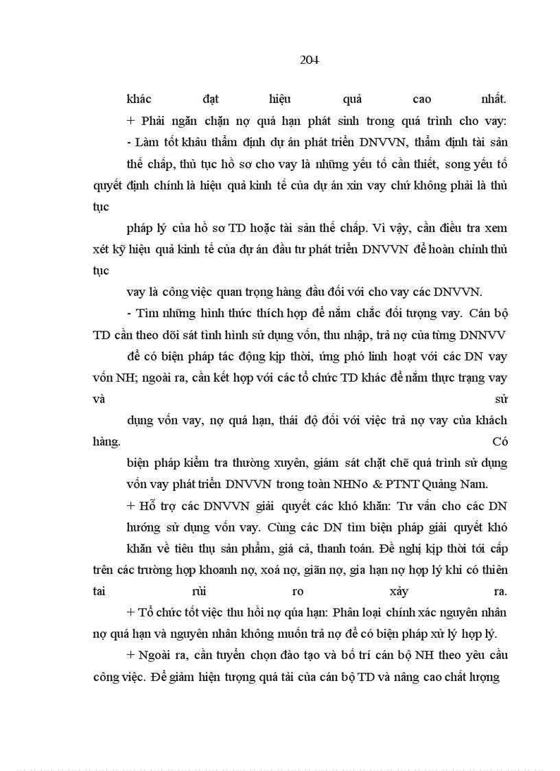 image for page Mở rộng và nâng cao chất lượng dịch vụ ngân hàng nông nghiệp và phát triển nông thôn đối với Doanh nghiệp vừa và nhỏ ở tỉnh Quảng Nam