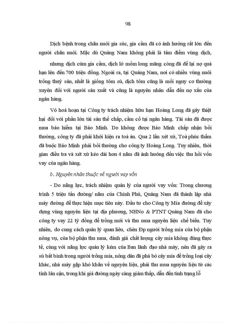 image for page Quản lý rủi ro tín dụng trong hoạt động kinh doanh của NHNo&PTNT Quảng Nam