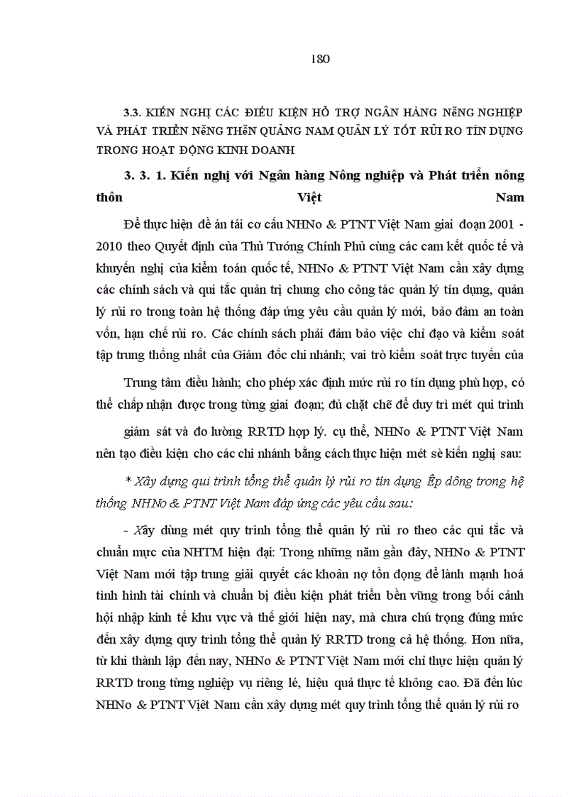 image for page Quản lý rủi ro tín dụng trong hoạt động kinh doanh của NHNo&PTNT Quảng Nam