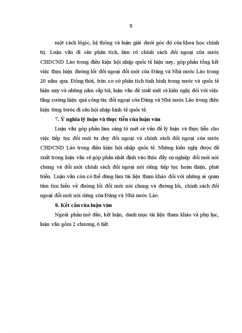image for page Chính sách đối ngoại trong điều kiện hội nhập quốc tế của Cộng hoà Dân chủ nhân dân Lào