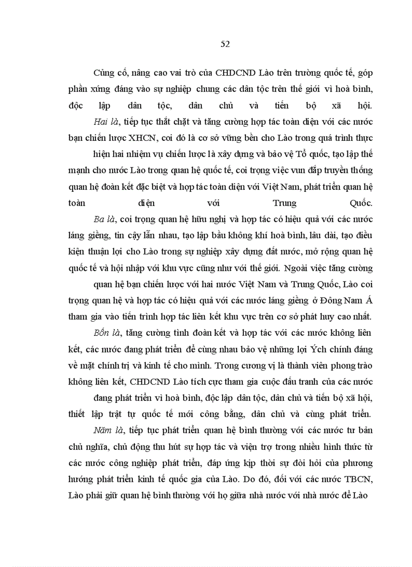 image for page Chính sách đối ngoại trong điều kiện hội nhập quốc tế của Cộng hoà Dân chủ nhân dân Lào